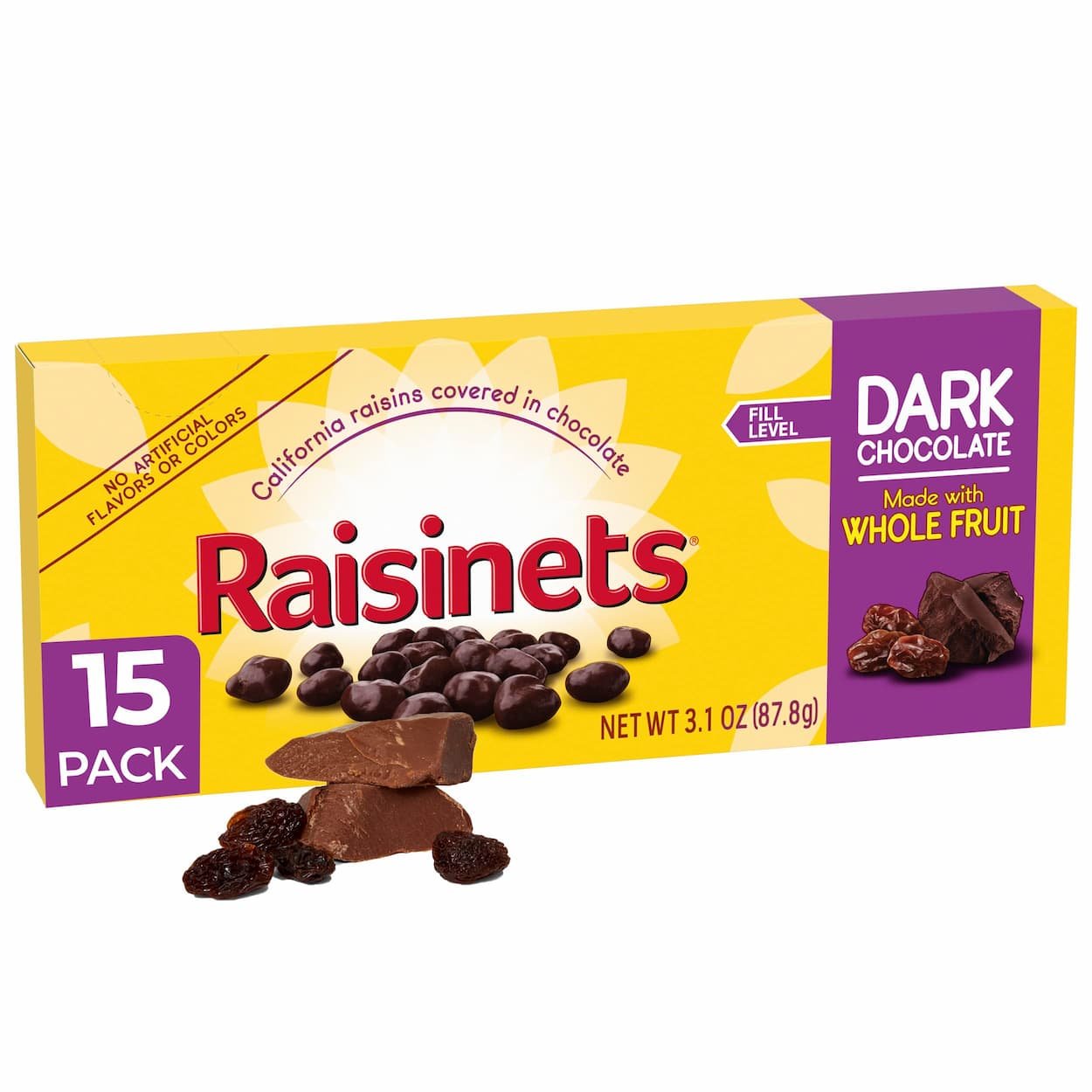 dark chocolate raisinets
